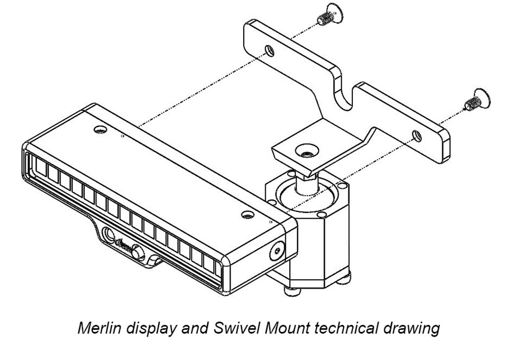 Alpha Systems AOA Merlin Swivel Mount Dimensions